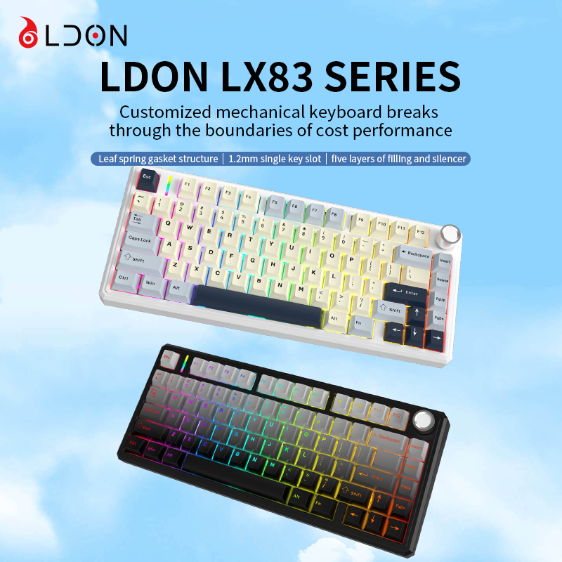 Gaming Keyboard Hot Swappable - Tastiera da gioco meccanica wireless LDON