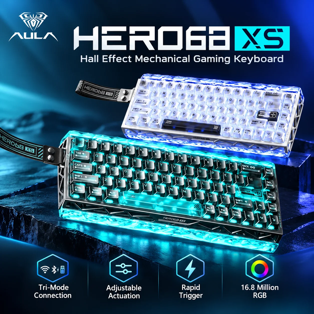 Gaming Keyboard Nearby - Tastiera da gaming AULA Hero68 XS