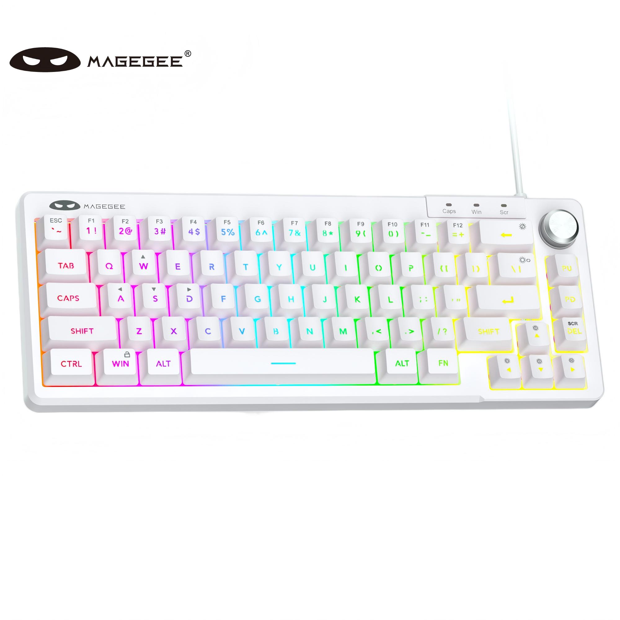 Keyboard Gaming Blue Switch - MageGee TS68 Mini Tastiera a Membrana