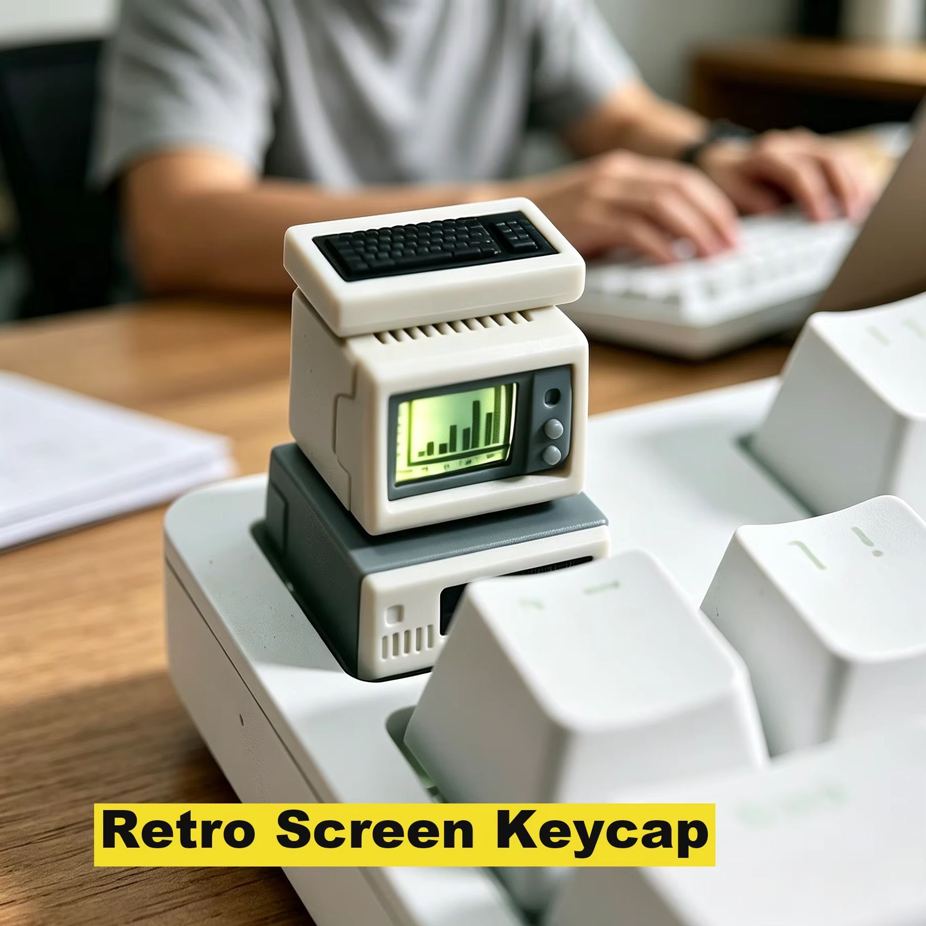Gaming Keyboard Nearby - Tastiera retroilluminata in stile retrò, componenti