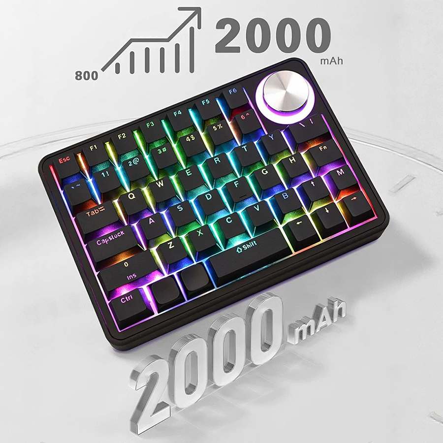 Gaming Keyboard Mini - Tastiera Macro Wireless a 3 Modalità