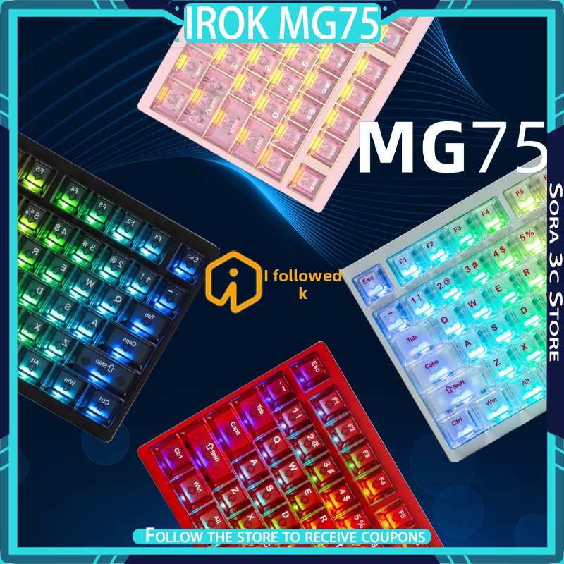 Gaming Keyboard Hot Swappable - IROK MG75 PRO Tastiera meccanica MG75