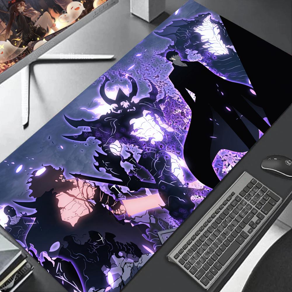 Gaming Keyboard Nearby - S_Solos L-Leveling Mouse Pad Gamer Keyboard