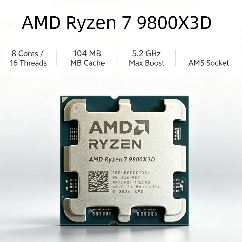 AMD Ryzen 7 9800X3D CPU Deskto - Amd Cpu Ryzen 7 recensione e prezzo