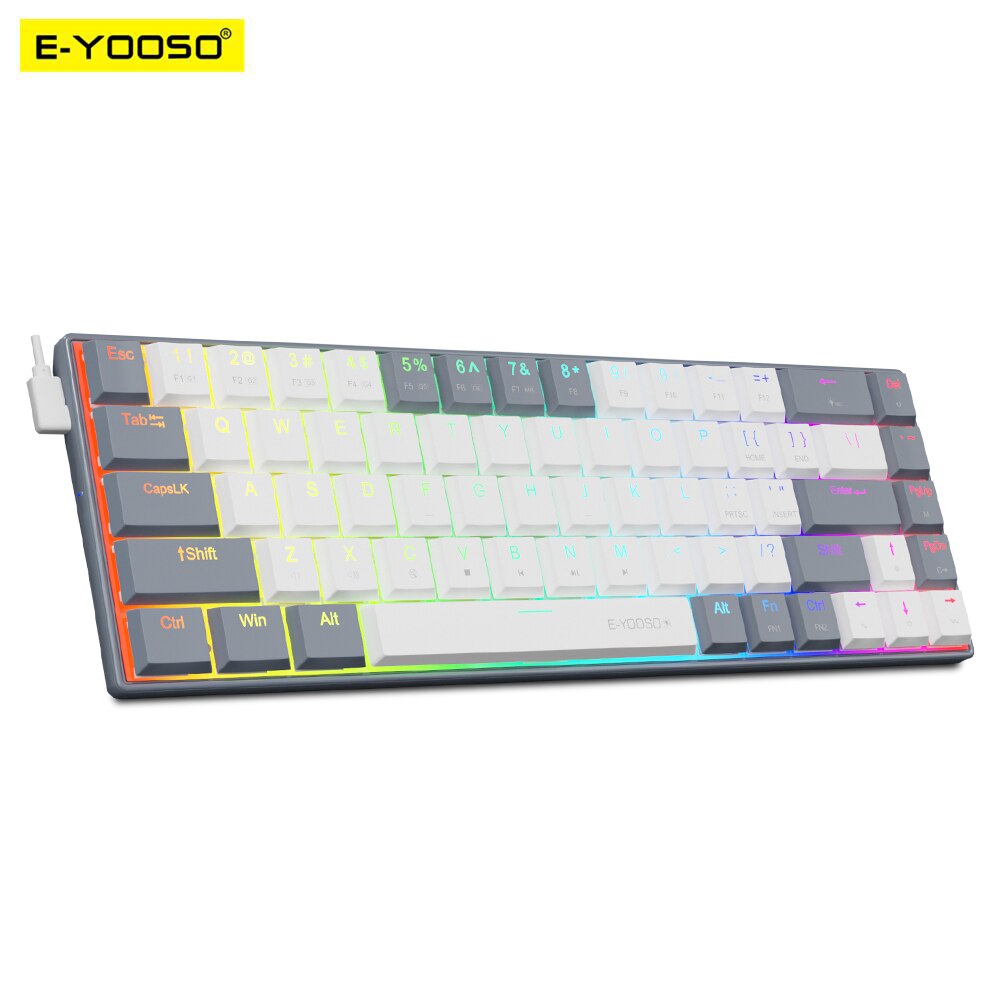 E-YOOSO A68 RGB Mini Slim USB  - Gaming Keyboard Mini recensione e prezzo
