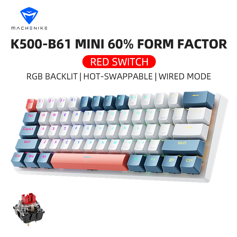 K500-B61 Machenike Mini Keybao - Keyboard Gaming Blue Switch recensione e prezzo