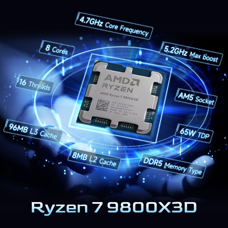 Processore AMD Ryzen 7 9800X3D - Amd Cpu Ryzen 7 recensione e prezzo